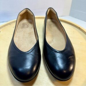 Naturalizer Vivienni Black Leather Ballet Flats Size 8.5